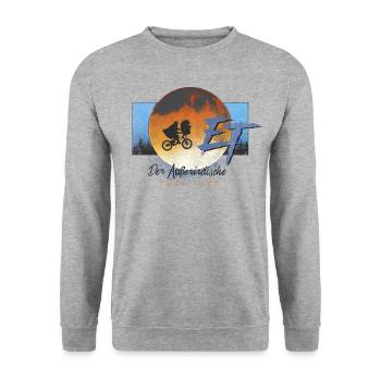 E.T. Der Außerirdische Tour 1982 - Unisex Sweatshirt - salt & pepper - Front - Alina (178cm) & Michal (187cm)