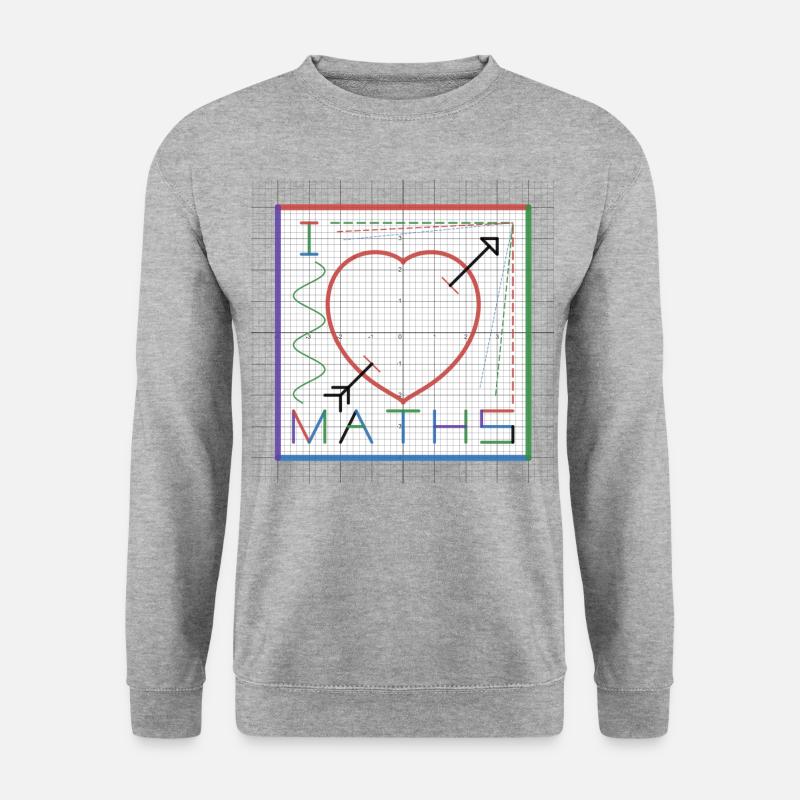 I Love Maths (white background) - Unisex Sweatshirt - salt & pepper