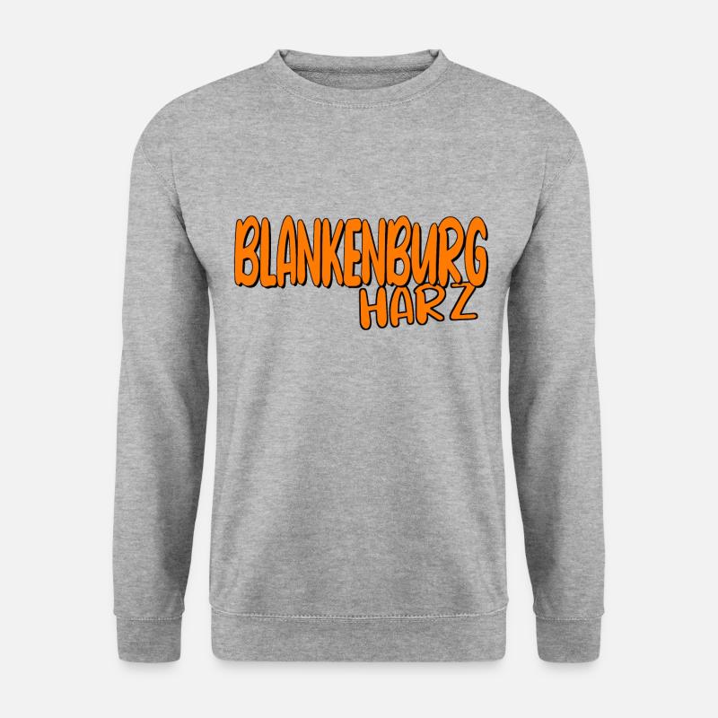 Blankenburg - Unisex Pullover - Weißgrau meliert