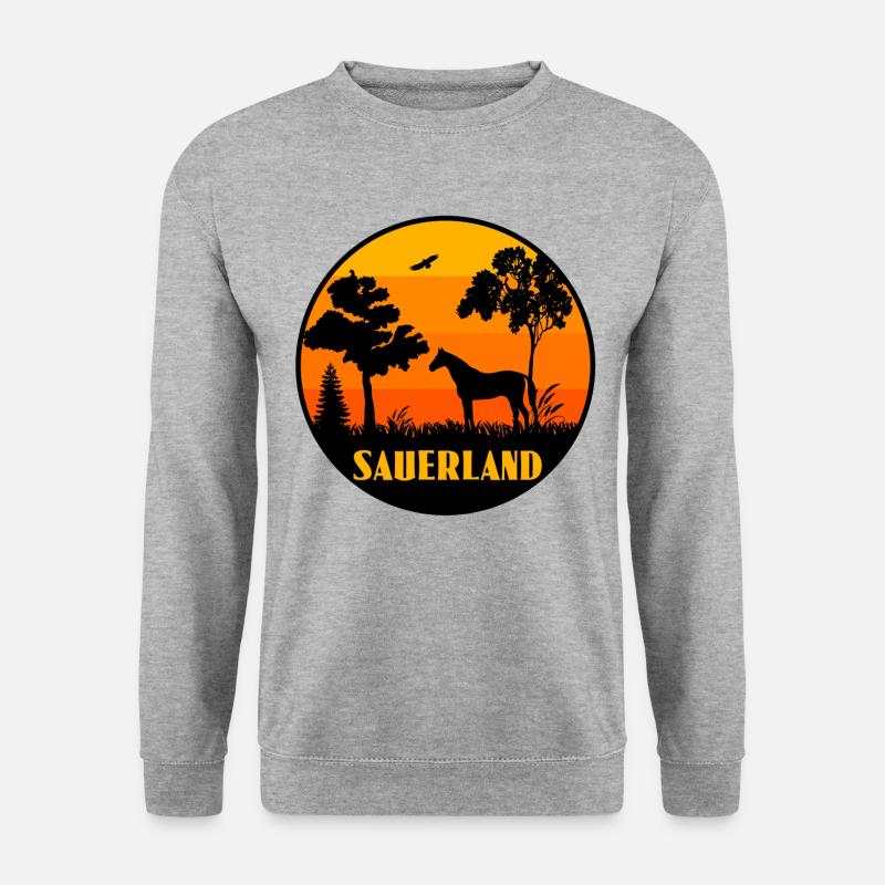 Sauerland - Unisex Pullover - Weißgrau meliert