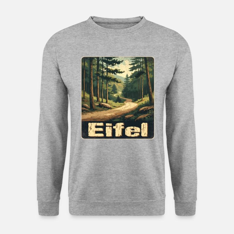 Eifel - Unisex Pullover - Weißgrau meliert