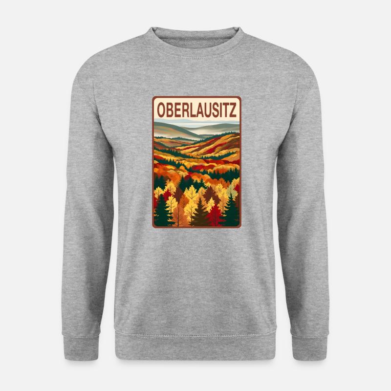 Oberlausitz - Unisex Pullover - Weißgrau meliert