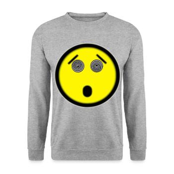hypno yellow - Unisex Sweatshirt - salt & pepper - Front - Alina (178cm) & Michal (187cm)