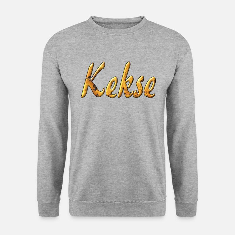 kekse - Unisex Pullover - Weißgrau meliert