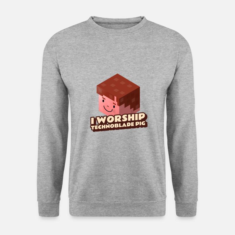 technoblade - Sweat-shirt Unisexe - gris chiné