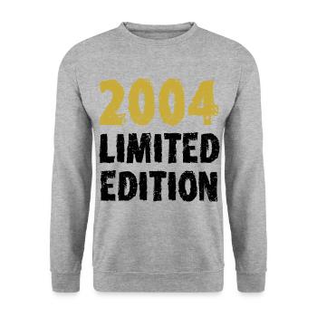 Édition Limitée 2004 Cadeau 18ème Anniversaire Décoration - Sweat-shirt Unisexe - gris chiné - Devant - Alina (178cm) & Michal (187cm)