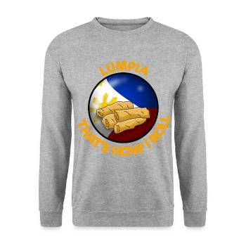 Philippines Filipino Spring Roll I Cadeau - Sweat-shirt Unisexe - gris chiné - Devant - Alina (178cm) & Michal (187cm)