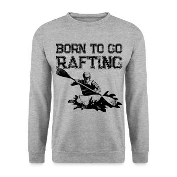 Manger Dormir Rafting Répéter La navigation de plaisance - Sweat-shirt Unisexe - gris chiné - Devant - Alina (178cm) & Michal (187cm)