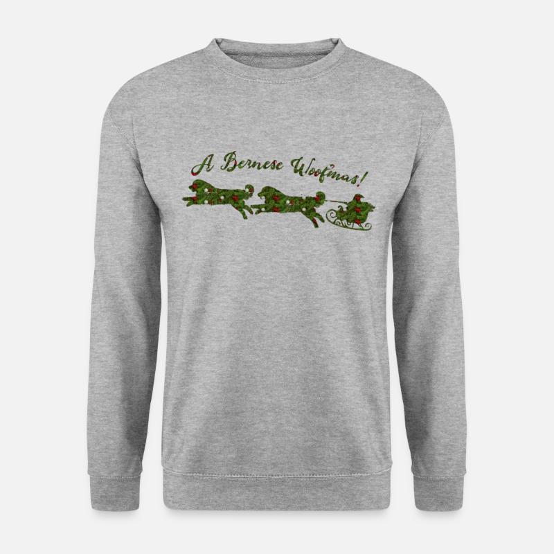 Noël du Bouvier Bernois - Sweat-shirt Unisexe - gris chiné