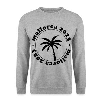 Majorque 2023 - Sweat-shirt Unisexe - gris chiné - Devant - Alina (178cm) & Michal (187cm)