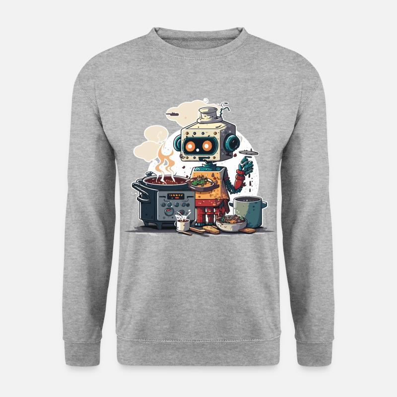 Robo Chef - Unisex Sweatshirt - salt & pepper