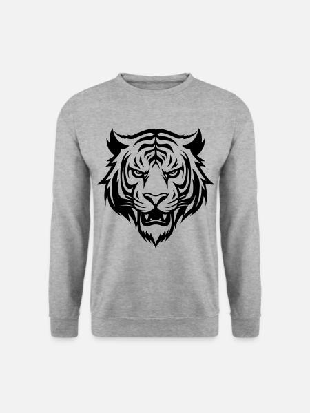 Tiger Head - Unisex Sweatshirt - salt & pepper