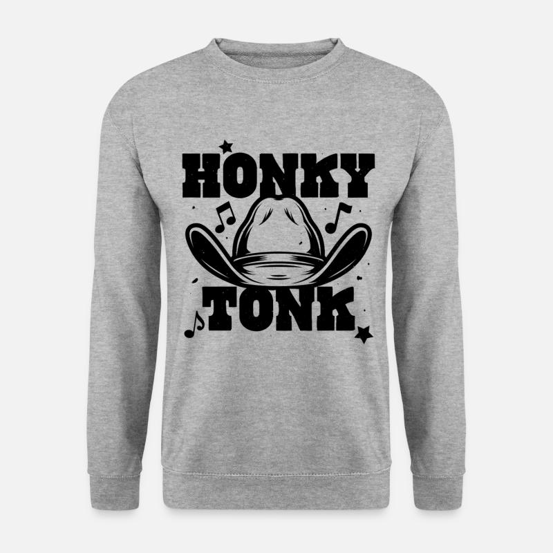 Honky Tonk - Unisex Pullover - Weißgrau meliert
