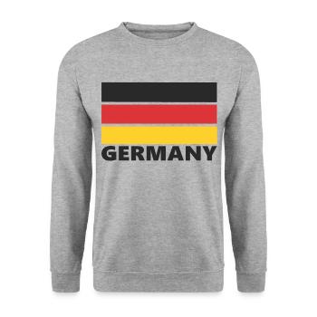 Germany, Germany - Unisex Sweatshirt - salt & pepper - Front - Alina (178cm) & Michal (187cm)