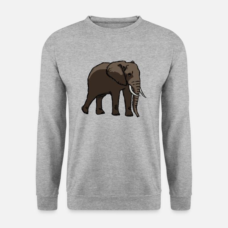 elephant - Unisex Sweatshirt - salt & pepper