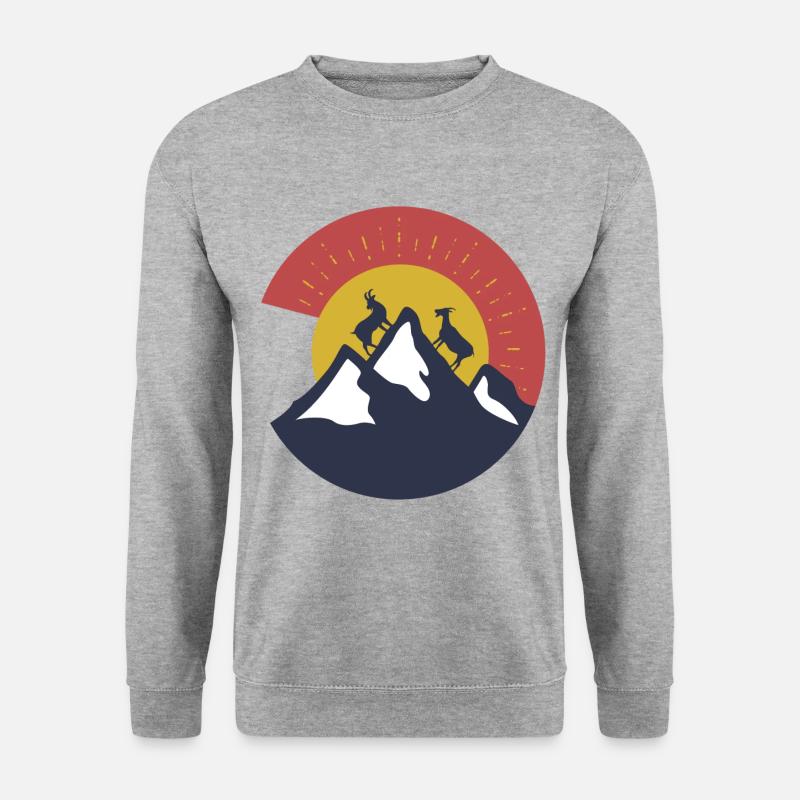 Goat billy goat mountains - Unisex Sweatshirt - salt & pepper