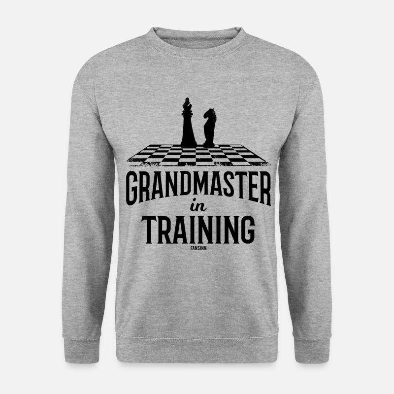 Chess master training chess club - Unisex Sweatshirt - salt & pepper