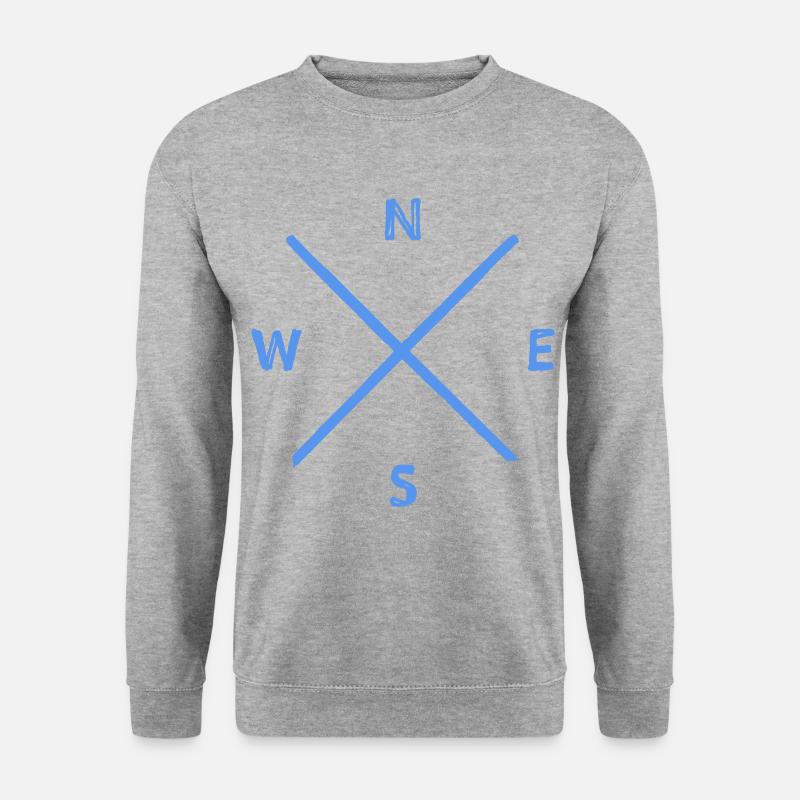 Compass Direction - Unisex Sweatshirt - salt & pepper
