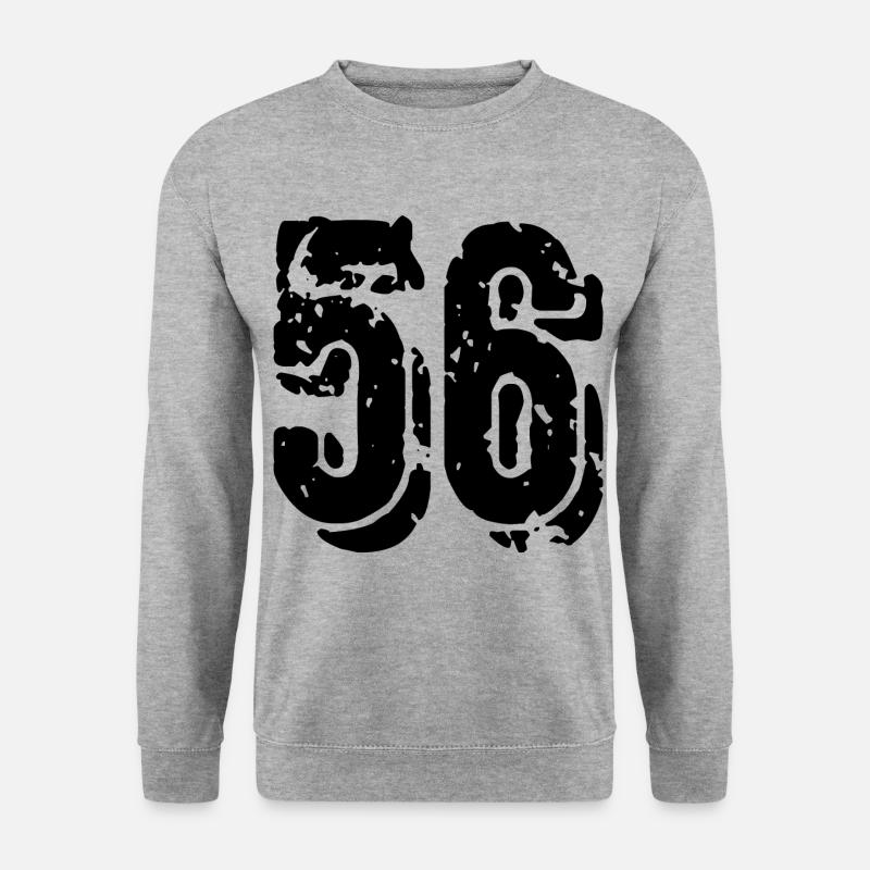 56 Number jersey - Unisex Sweatshirt - salt & pepper