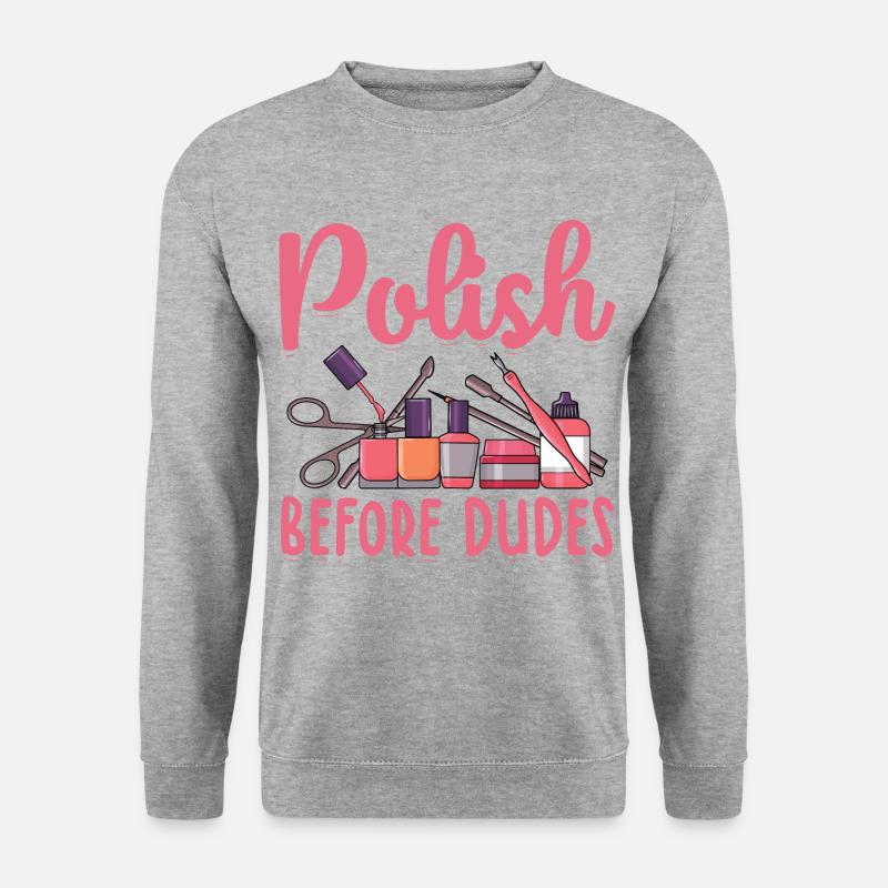 Paint fingernails - Unisex Sweatshirt - salt & pepper