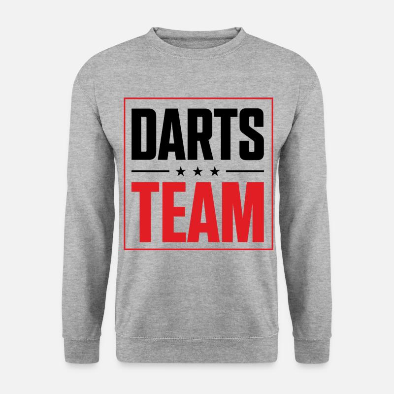 Darts Team - Unisex Pullover - Weißgrau meliert