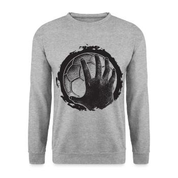 Joueur de handball Handball Outfit Handball Joueur de handball - Sweat-shirt Unisexe - gris chiné - Devant - Alina (178cm) & Michal (187cm)
