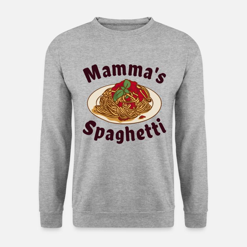 Mamma's Spaghetti - Unisex Pullover - Weißgrau meliert