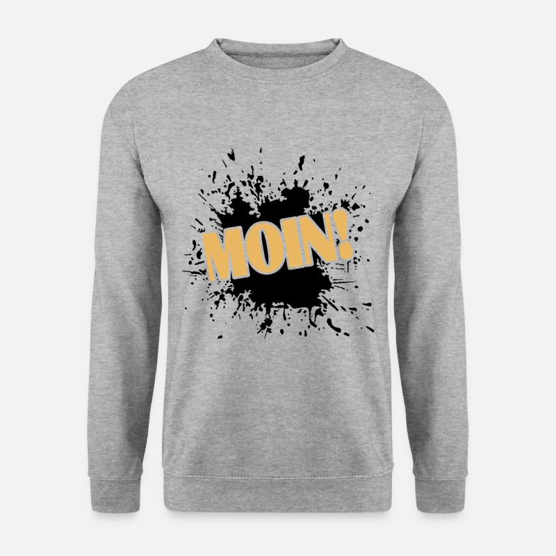 Moin - Unisex Pullover - Weißgrau meliert