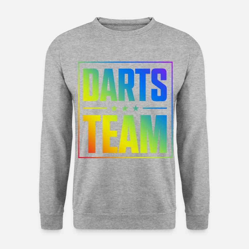 Darts Team - Unisex Pullover - Weißgrau meliert