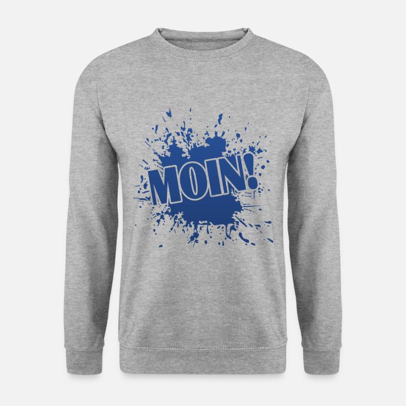 Moin - Unisex Pullover - Weißgrau meliert