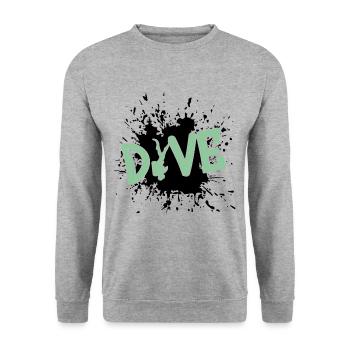tauchen, diving, taucher, apnoe - Unisex Pullover - Weißgrau meliert - Vorne - Alina (178cm) & Michal (187cm)