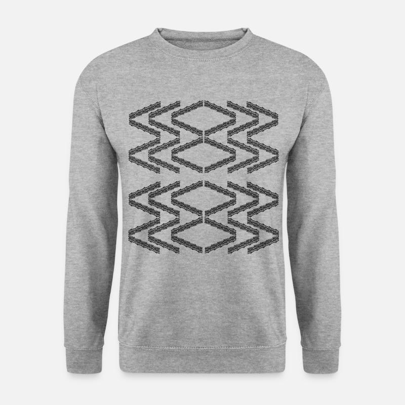 Zigzag pattern - Unisex Sweatshirt - salt & pepper