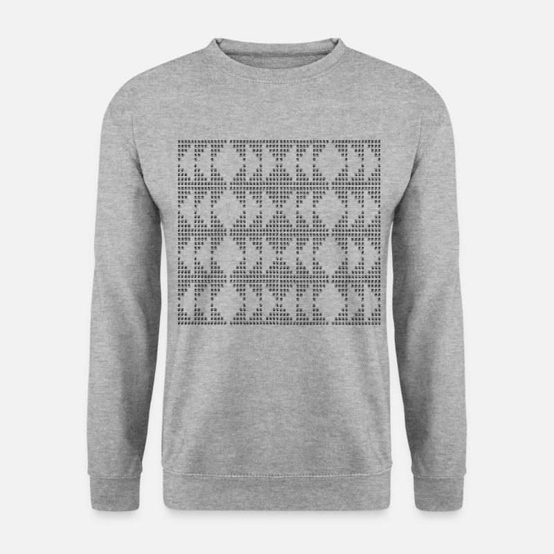 Unique D-pattern - Unisex Sweatshirt - salt & pepper