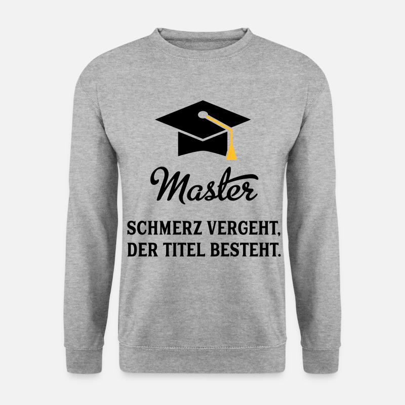 master - Unisex Pullover - Weißgrau meliert