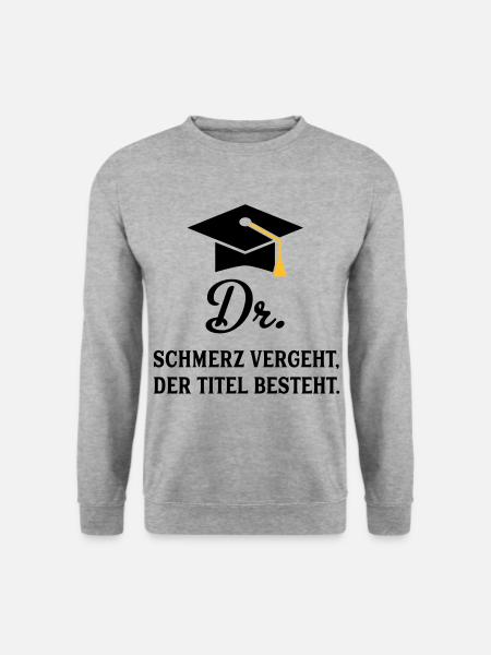 dr - Unisex Pullover - Weißgrau meliert