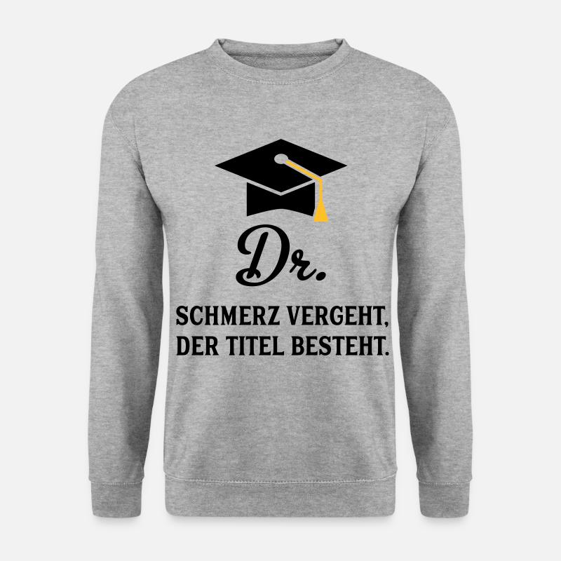 dr - Unisex Pullover - Weißgrau meliert