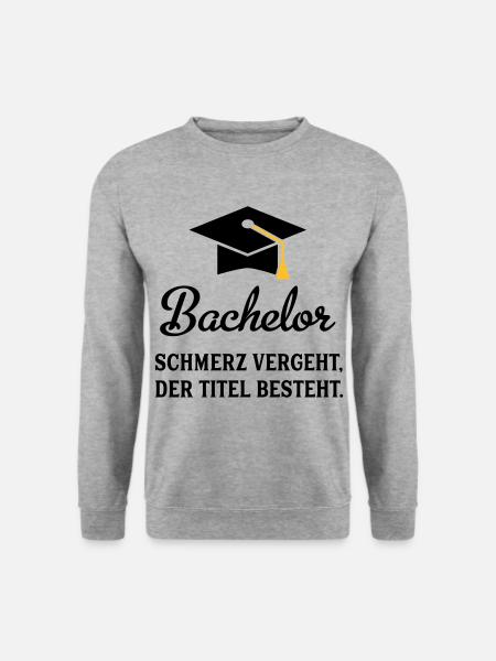 bachelor - Unisex Pullover - Weißgrau meliert