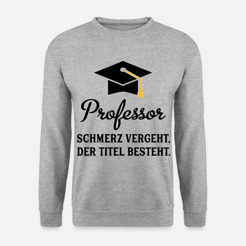 professor - Unisex Pullover - Weißgrau meliert