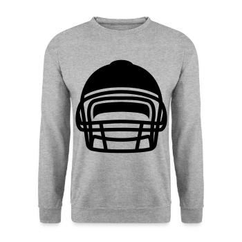 Casque de football - Sweat-shirt Unisexe - gris chiné - Devant - Alina (178cm) & Michal (187cm)