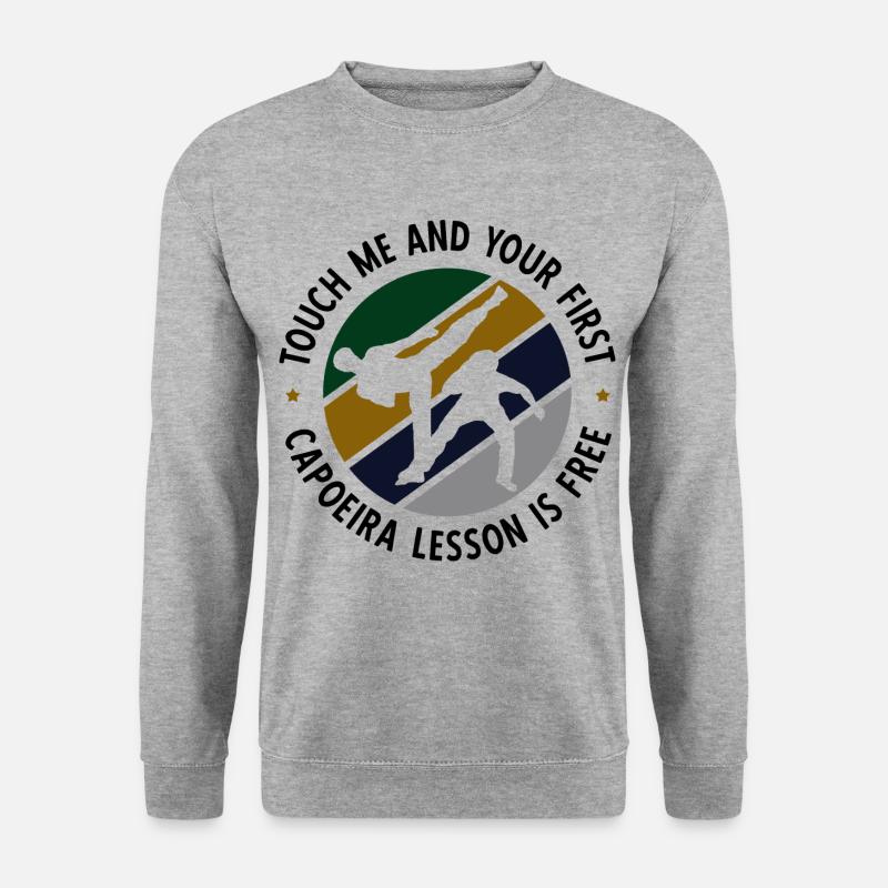 Capoeira - Unisex Pullover - Weißgrau meliert