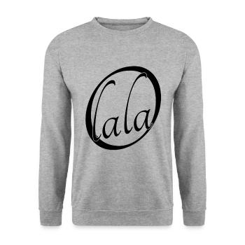 Oh lala - Unisex Pullover - Weißgrau meliert - Vorne - Alina (178cm) & Michal (187cm)