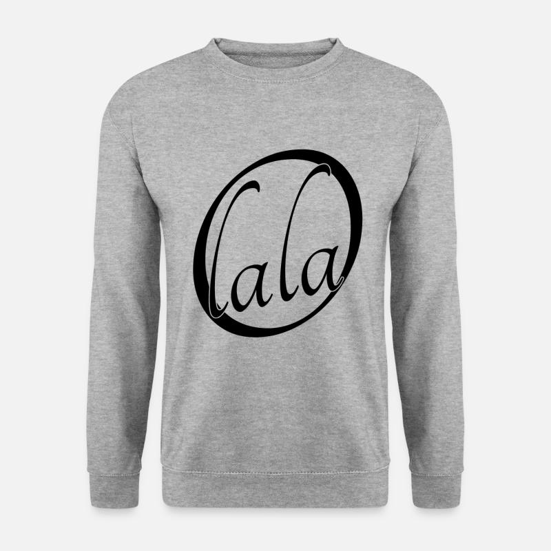Oh lala - Unisex Pullover - Weißgrau meliert