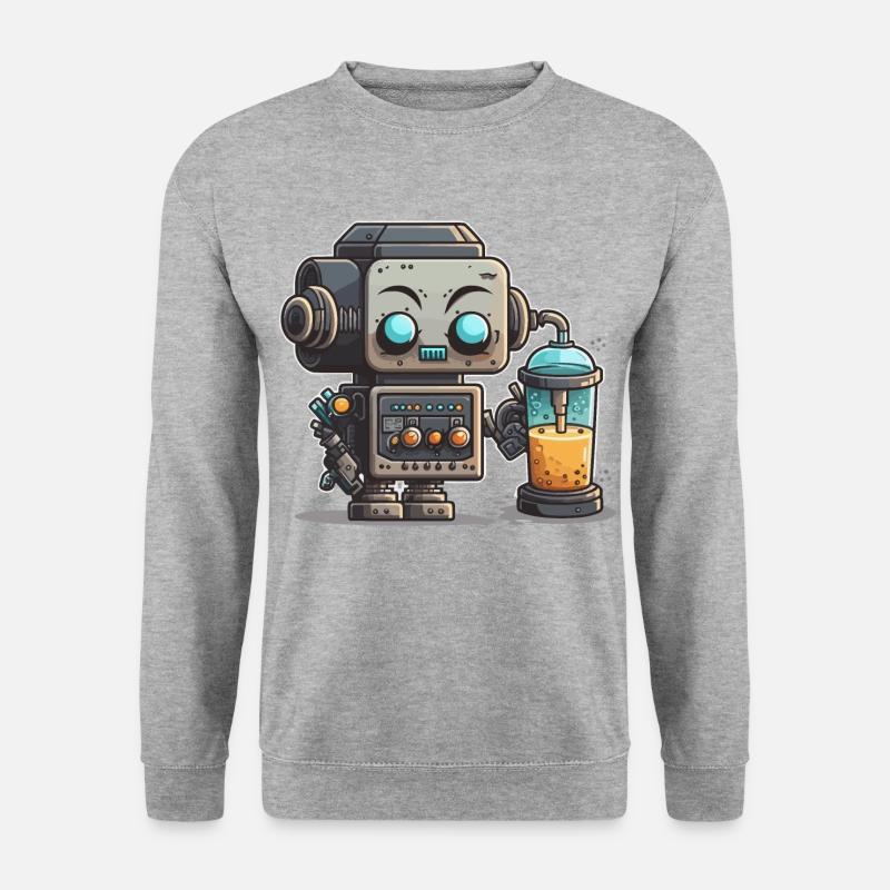 Robo Gießen - Unisex Pullover - Weißgrau meliert