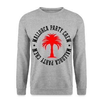 Mallorca Party Crew - Unisex Pullover - Weißgrau meliert - Vorne - Alina (178cm) & Michal (187cm)