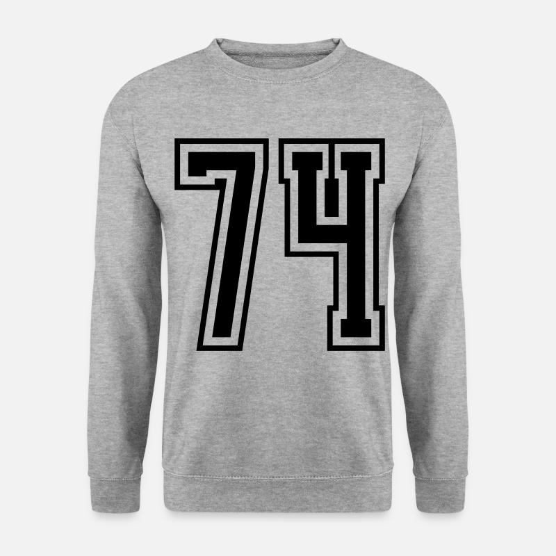numéro à 74 chiffres - Sweat-shirt Unisexe - gris chiné