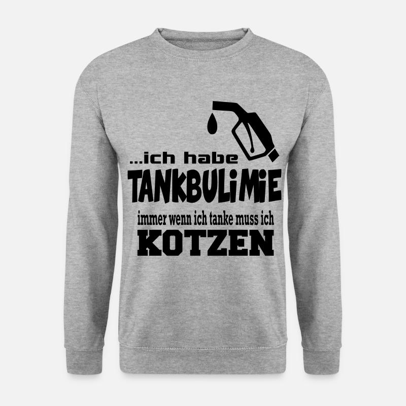 Tankrabatt Benzin Diesel Gold Benzinpreis - Unisex Pullover - Weißgrau meliert