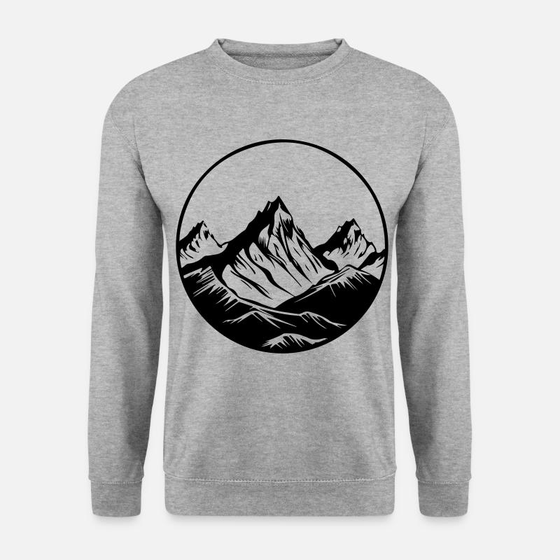 Berge Symbol Mountains - Unisex Sweatshirt - salt & pepper