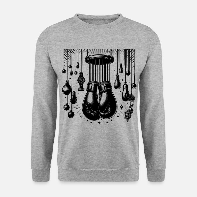 Boxtrainer | Boxtrainer - Unisex Pullover - Weißgrau meliert