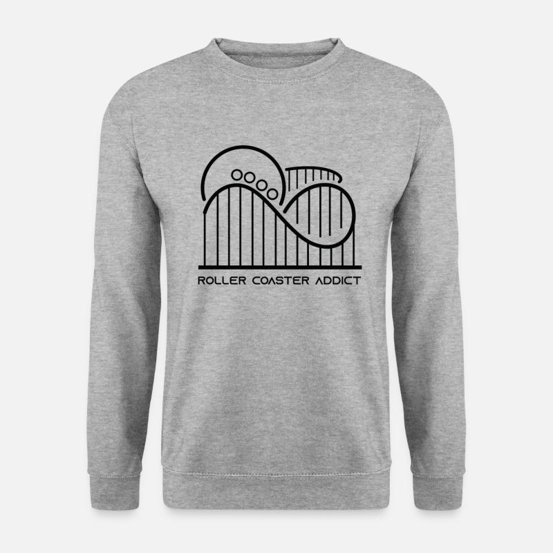 Roller Coaster Addict - Roller Coaster Fan - Unisex Sweatshirt - salt & pepper
