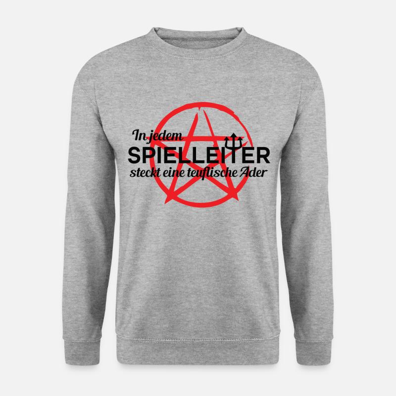 Pen and Paper Spielleiter - Unisex Pullover - Weißgrau meliert